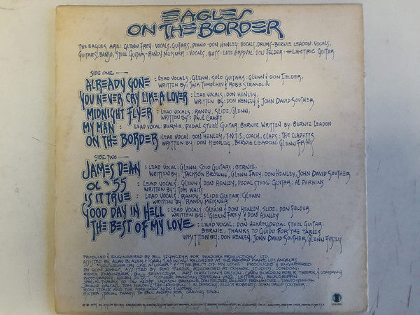 Eagles : On The Border (LP, Album, Ter)