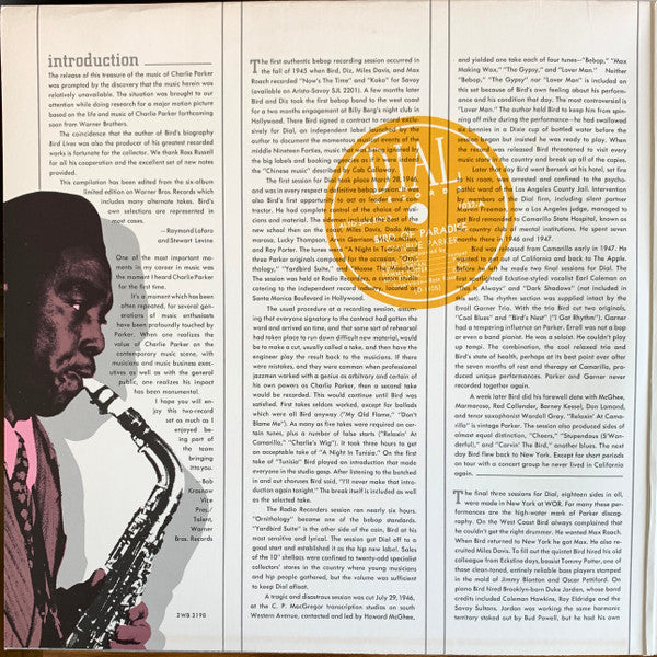 Charlie Parker : The Very Best Of Bird (2xLP, Comp)
