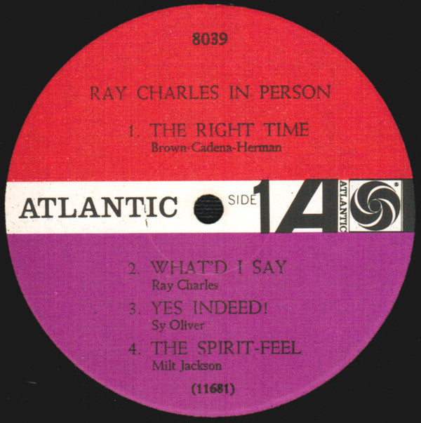 Ray Charles : Ray Charles In Person (LP, Album, Mono, RE, MGM)