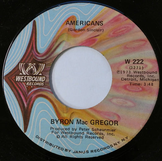 Byron Mac Gregor*, The Westbound Strings : Americans / America The Beautiful (7", Styrene)