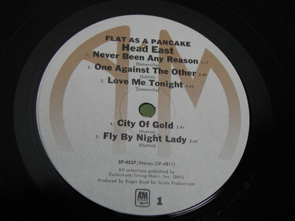 Head East : Flat As A Pancake (LP, Album, Ind)