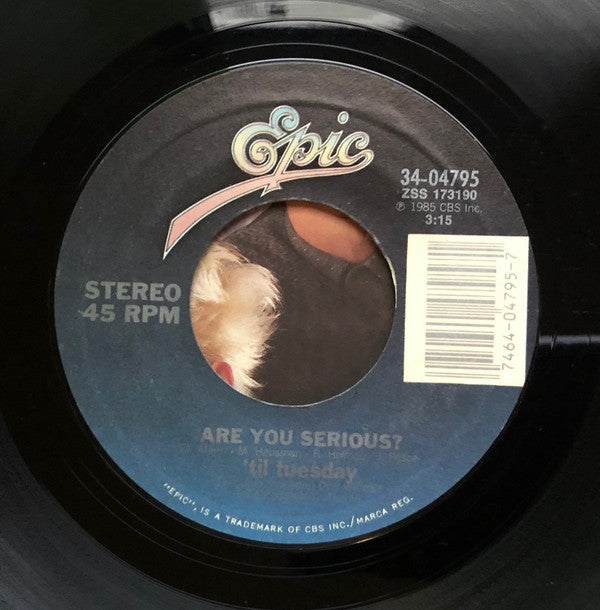 'Til Tuesday : Voices Carry (7", Single, Styrene, Car)