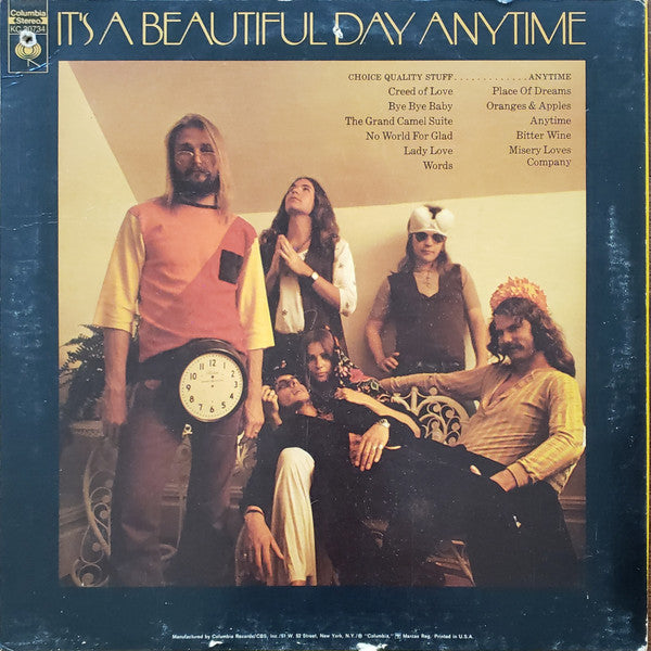 It's A Beautiful Day : Choice Quality Stuff / Anytime (LP, Album)