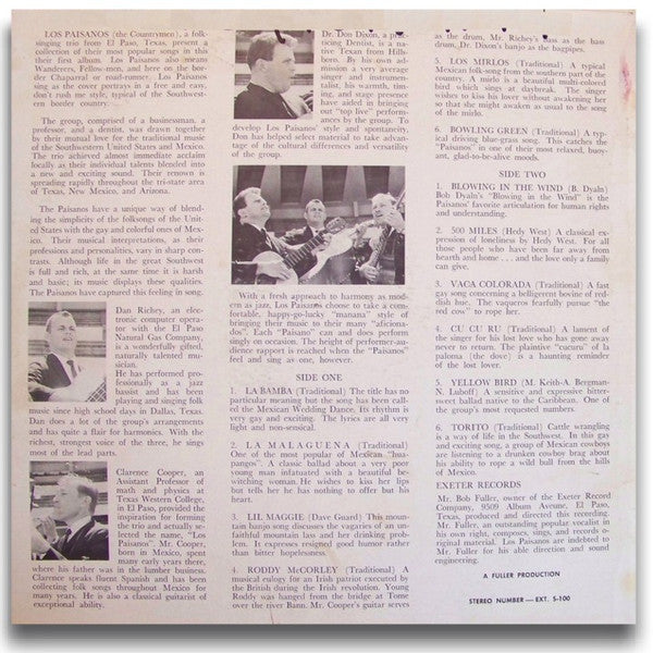 Los Paisanos : Los Paisanos (LP, Album)