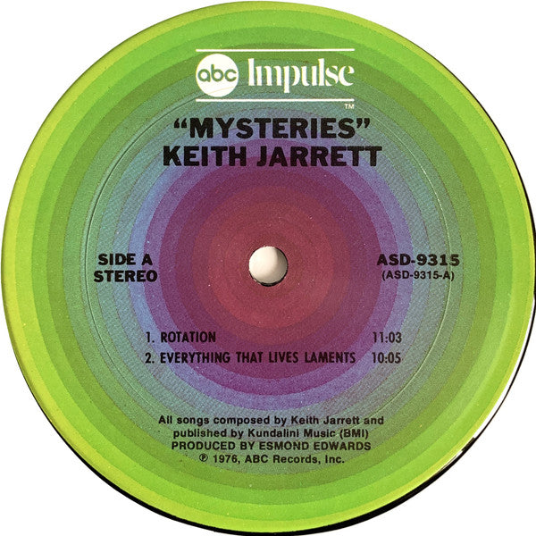 Keith Jarrett : Mysteries (LP, Album, San)