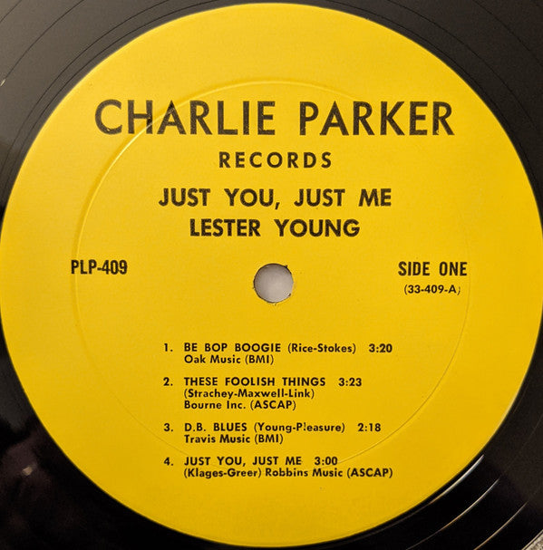 Lester Young : Just You, Just Me (LP, Album, RP)