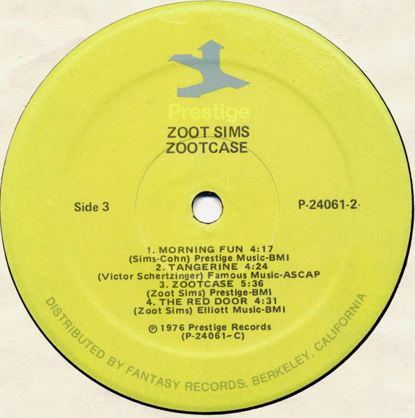 Zoot Sims : Zootcase (2xLP, Comp)