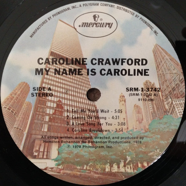 Caroline Crawford : My Name Is Caroline (LP, Album, Ter)