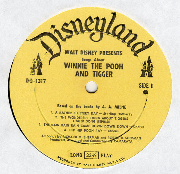Various : Songs About Winnie The Pooh And Tigger (LP, Album)