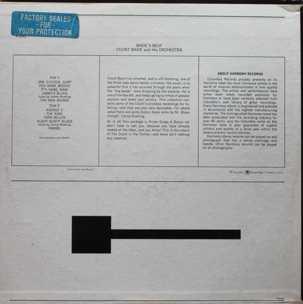 Count Basie And His Orchestra* : Basie's Best! A Collection Of Immortal Performances (LP, Comp, RE)