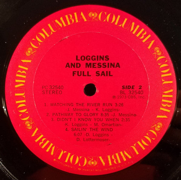 Loggins And Messina : Full Sail (LP, Album, RE, Ter)
