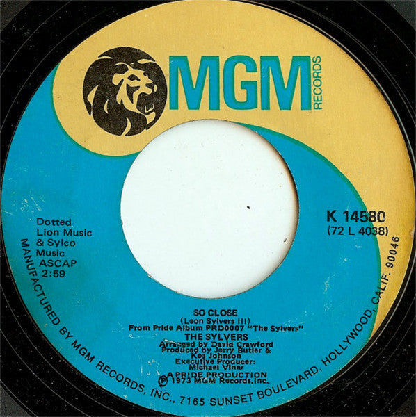 Foster Sylvers / The Sylvers : Misdemeanor / So Close (7", Styrene, She)