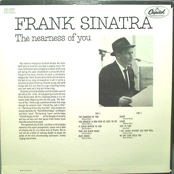 Frank Sinatra : The Nearness Of You (LP, Comp, Mono, Scr)