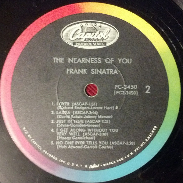 Frank Sinatra : The Nearness Of You (LP, Comp, Mono, Scr)