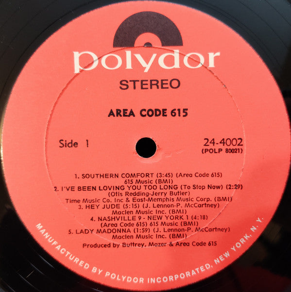 Area Code 615 : Area Code 615 (LP, Album)