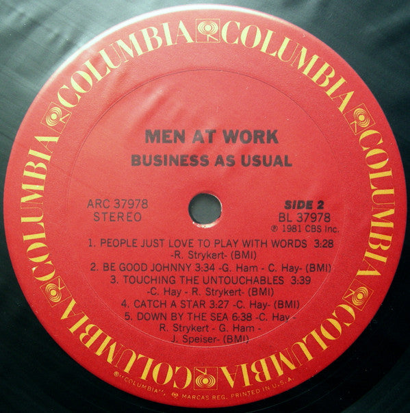 Men At Work : Business As Usual (LP, Album, Pit)