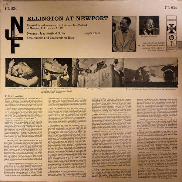 Duke Ellington And His Orchestra : Ellington At Newport (LP, Album, Mono, Bri)