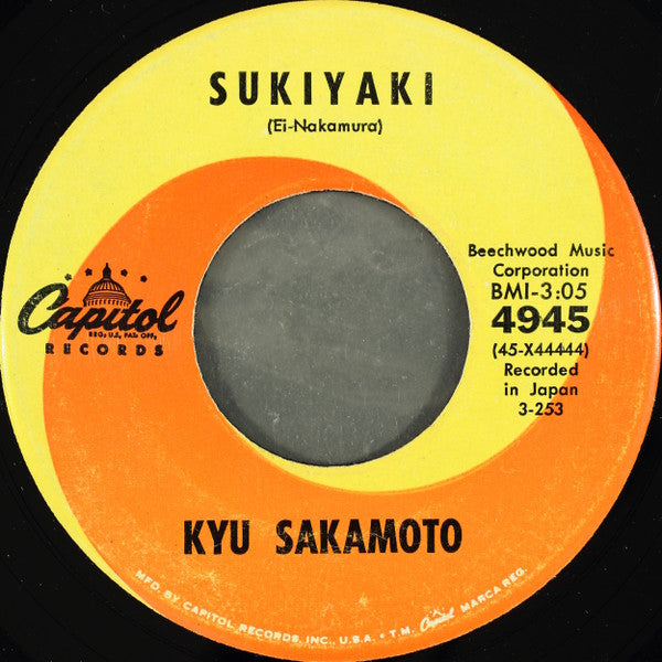 Kyu Sakamoto : Sukiyaki / Anoko No Namaewa Nantenkana (7", Single, Scr)