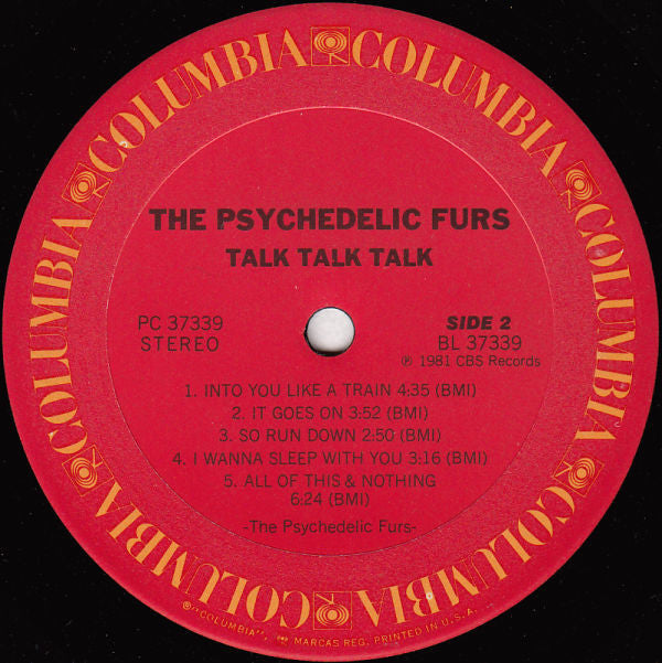 The Psychedelic Furs : Talk Talk Talk (LP, Album, RE, Car)