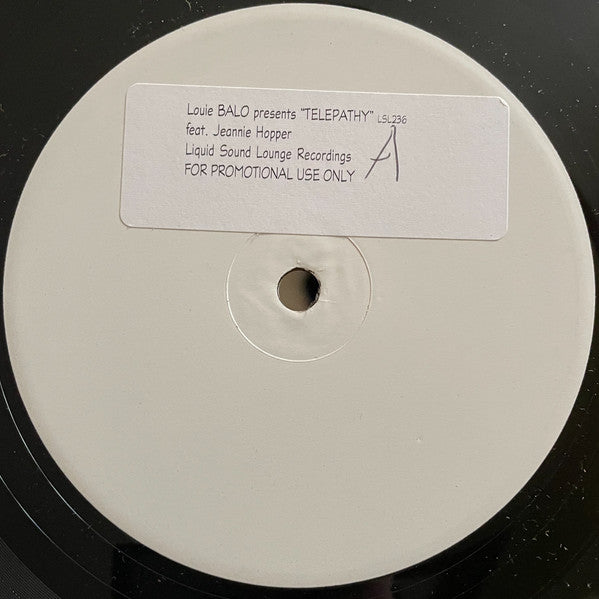 Louie Balo* Featuring Jeannie Hopper : Telepathy (12", Promo, W/Lbl)
