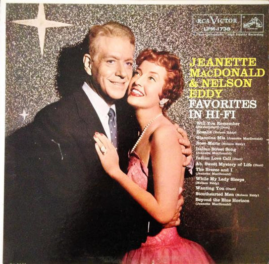 Jeanette MacDonald & Nelson Eddy : Favorites In Hi-Fi (LP, Album, Mono, RP)
