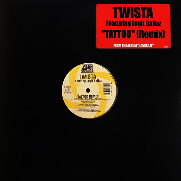Twista : Tattoo (Remix) (12", Single)