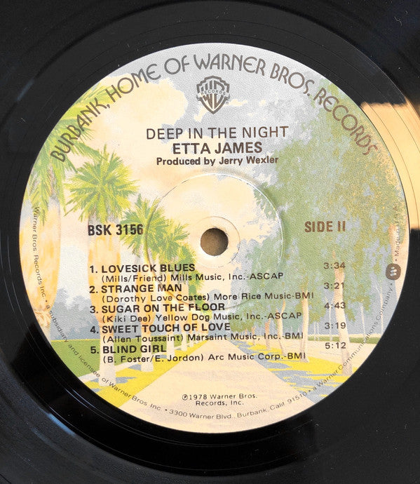 Etta James : Deep In The Night (LP, Album, Win)