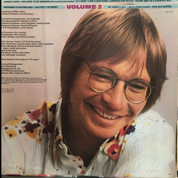John Denver : John Denver's Greatest Hits Vol. 2 (LP, Comp, RE, Ind)