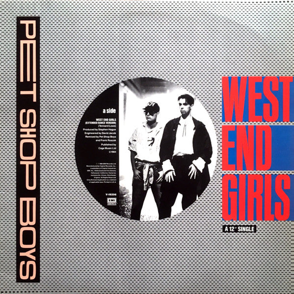 Pet Shop Boys : West End Girls (12", Single, Dan)