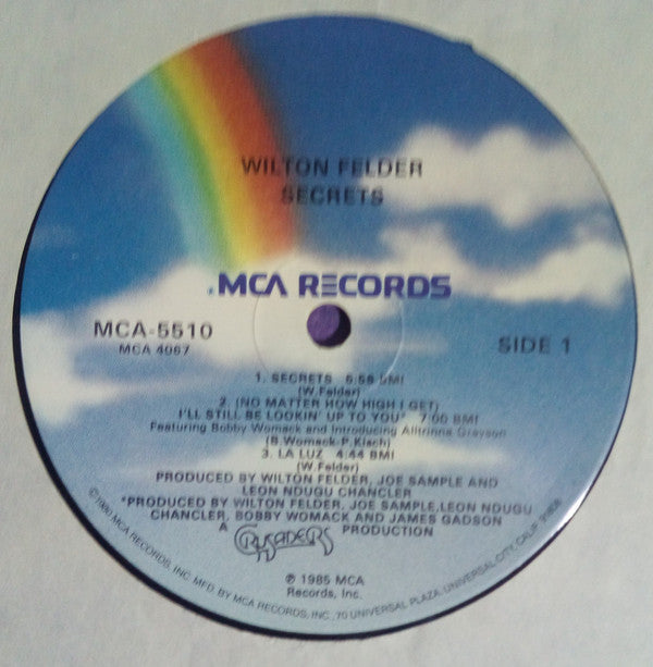 Wilton Felder Featuring Bobby Womack Introducing Alltrinna Grayson : Secrets (LP, Album, Glo)