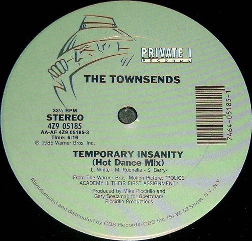 The Townsends : Temporary Insanity (12")