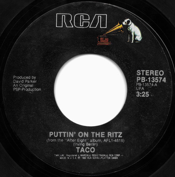 Taco : Puttin' On The Ritz / Livin' In My Dreamworld (7", Single, Styrene)