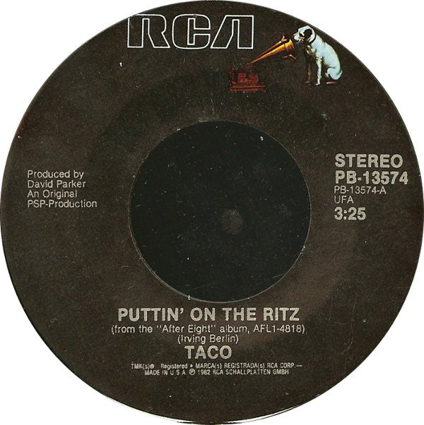 Taco : Puttin' On The Ritz / Livin' In My Dreamworld (7", Single, Styrene)