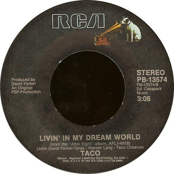 Taco : Puttin' On The Ritz / Livin' In My Dreamworld (7", Single, Styrene)