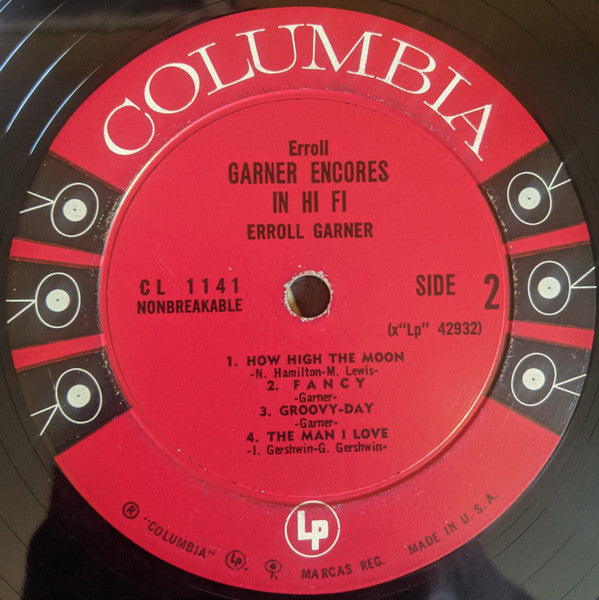 Erroll Garner : Encores In Hi Fi (LP, Album, Mono)