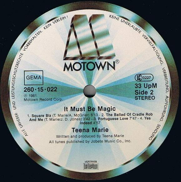 Teena Marie : It Must Be Magic (LP, Album)