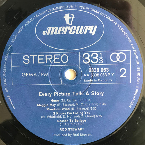 Rod Stewart : Every Picture Tells A Story (LP, Album, RE)