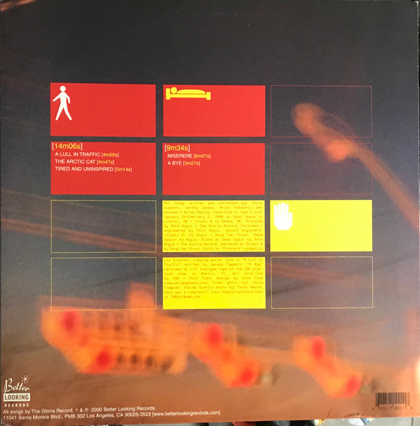 The Gloria Record : A Lull In Traffic (12", EP, RP, Red)