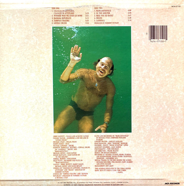 Jimmy Buffett : Changes In Latitudes, Changes In Attitudes (LP, Album, Glo)