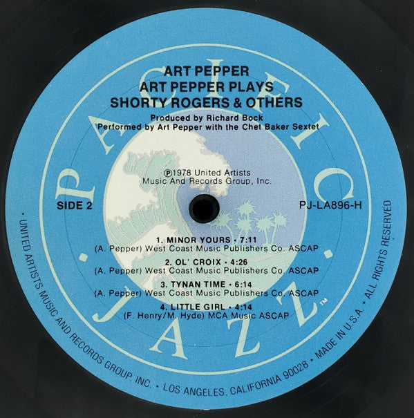 Art Pepper : Art Pepper Plays Shorty Rogers & Others (LP, Album)