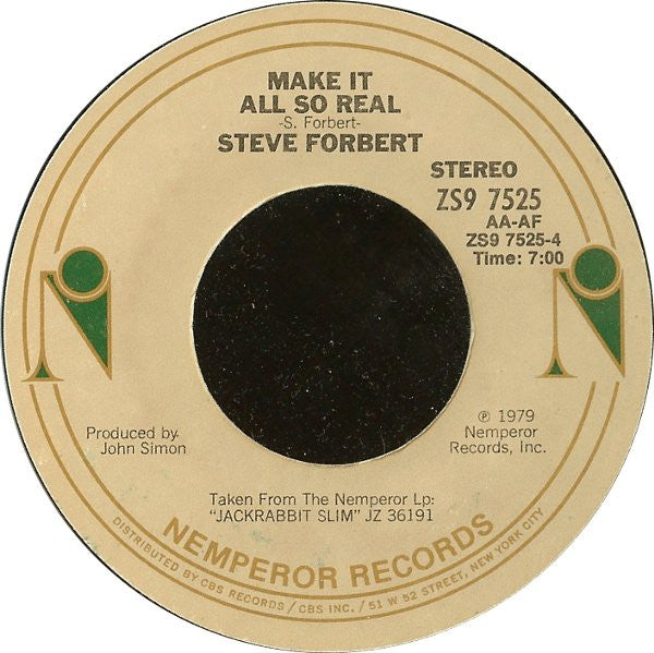 Steve Forbert : Romeo's Tune (7", Single)