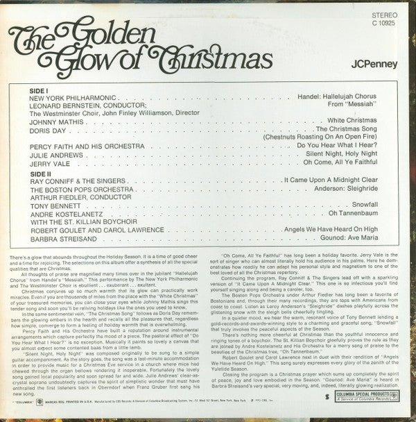 Various : The Golden Glow Of Christmas (LP, Comp)
