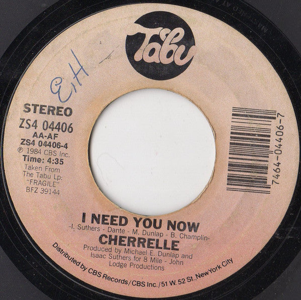 Cherrelle : I Didn't Mean To Turn You On (7", Single, Styrene, Car)