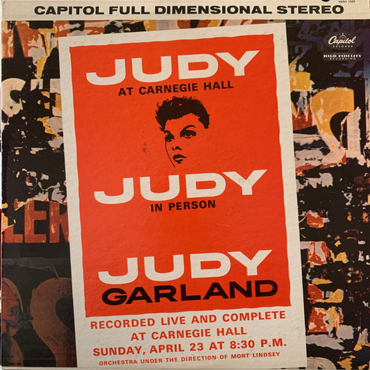 Judy Garland : Judy At Carnegie Hall - Judy In Person (2xLP, Album, Los)