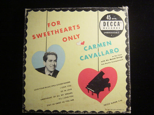Carmen Cavallaro : For Sweethearts Only (Box + 3x7", Album)