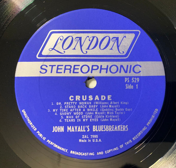 John Mayall's Bluesbreakers* : Crusade (LP, Album, Pit)