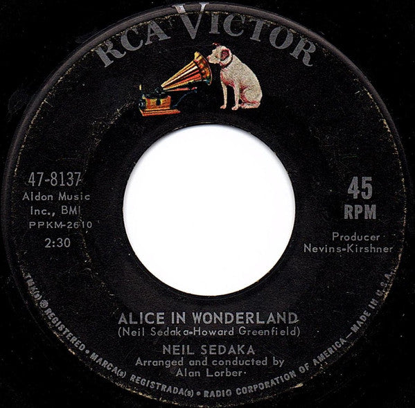 Neil Sedaka : Alice In Wonderland / Circulate (7", Single, Roc)