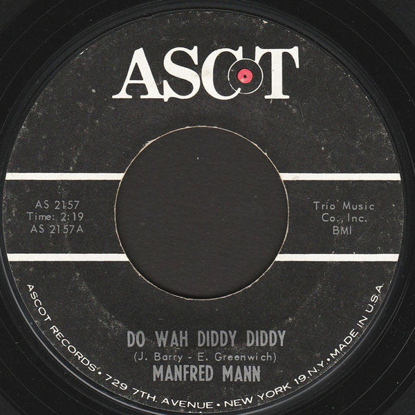 Manfred Mann : Do Wah Diddy Diddy (7", Single, Styrene, Ter)