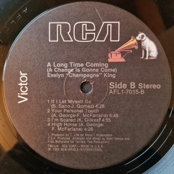 Evelyn "Champagne" King* : A Long Time Coming (LP, Album)