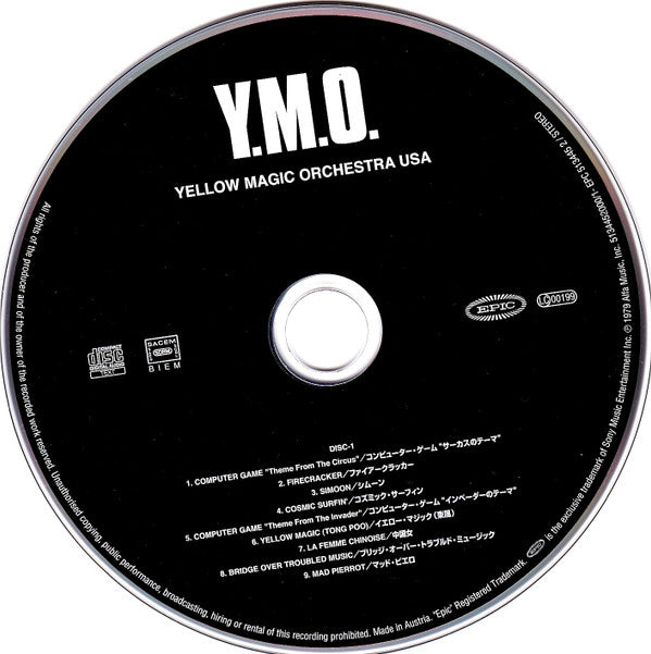 Yellow Magic Orchestra : Yellow Magic Orchestra USA & Yellow Magic Orchestra (CD, Album, RE, RM + CD, Album, RE, RM + Comp, RE, )